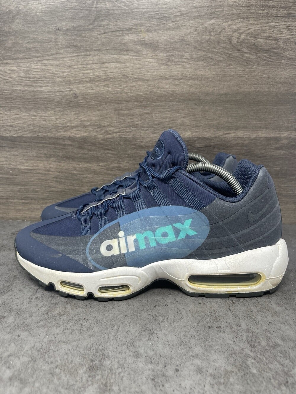 Nike Air Max 95 NS GPX Big Logo Mens Size 8.5 Navy Blue Lot AJ7183-400 Running